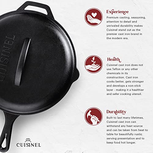 Cast Iron Skillet with Lid (12")