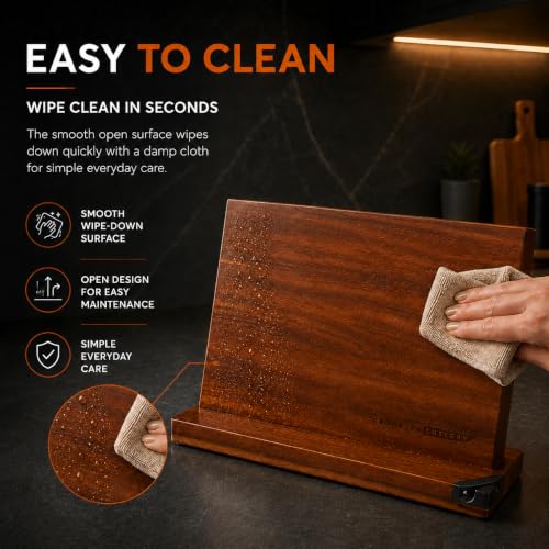 Magnetic Knife Block (12x10 w/ Sharpener)