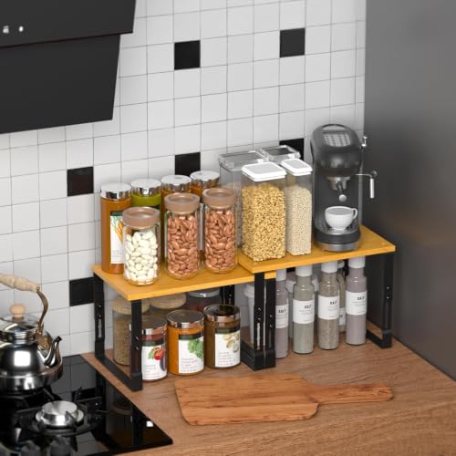 Expandable Kitchen Cabinet Organizer Shelves (2 Count)