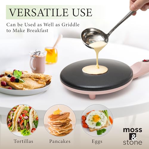 Pink Electric Crepe Maker (8 Inch Corded / Pink)