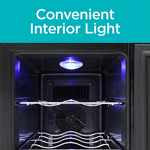 6 Bottle Thermoelectric Wine Cellar (6 Bottles / Clear Glass Door)
