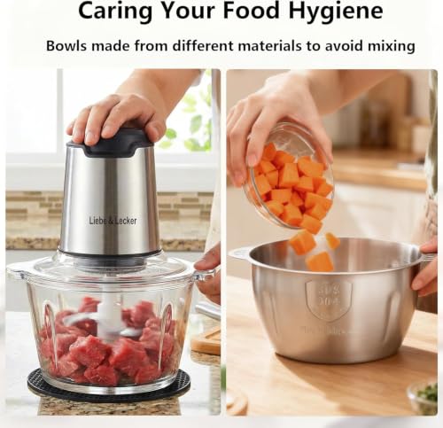 Electric Food Chopper (two 8 Cup Bowls)