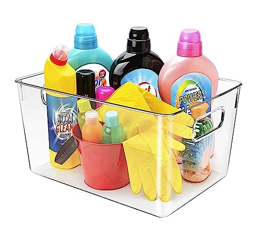 Clear storage organizer bins (11 X 7.5 X 6)