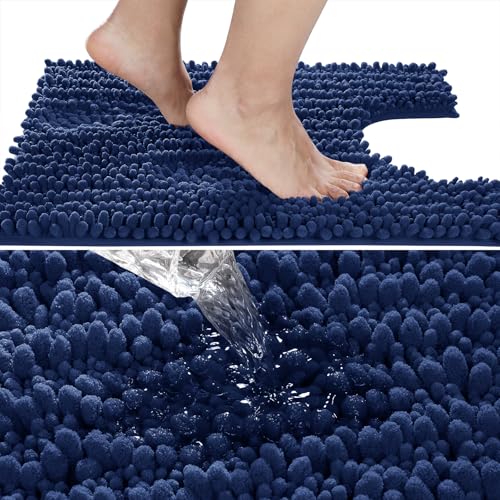 Toilet Rug U Shaped Washable 24x24 Inch