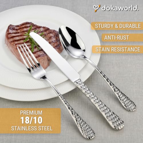 Stainless Steel Flatware (Hammer Design)