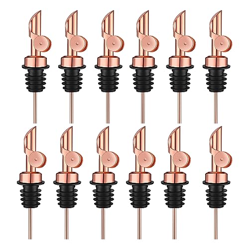 Pafuen 12 Pack Liquor Pour Spout (Rose Gold)