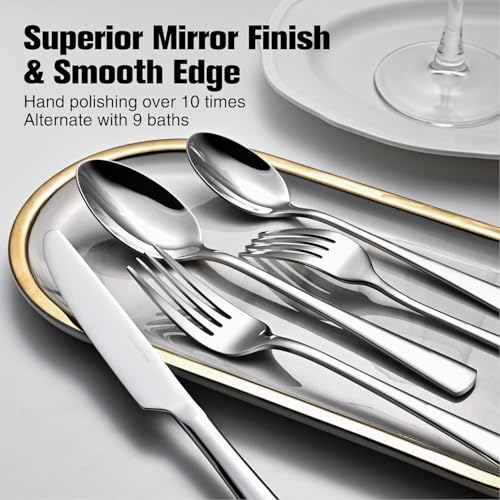 18 10 Flatware set for 1 (Silver / 5-Piece)