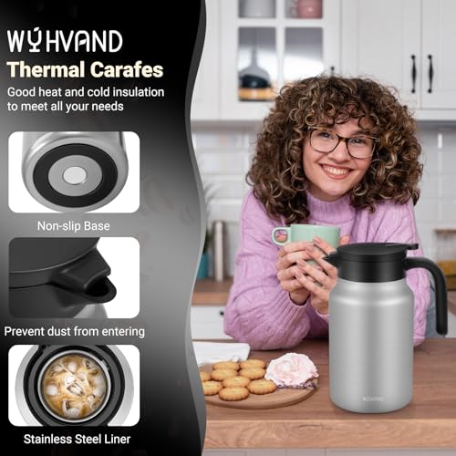 Insulated Coffee Carafe (Silver / 51 Ounces)