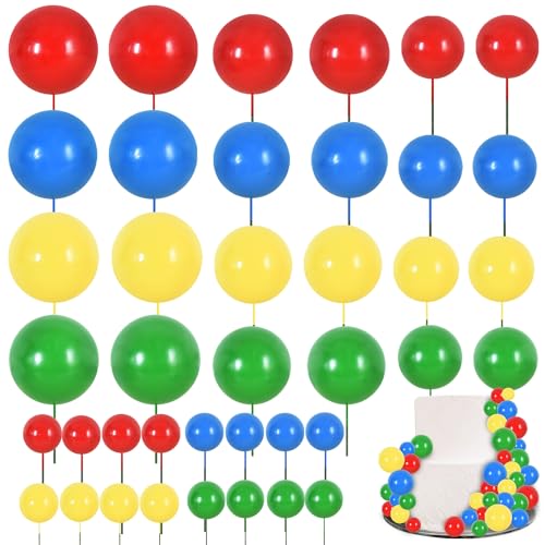 40 Pcs Mini Balls Cake Toppers (40 Count)