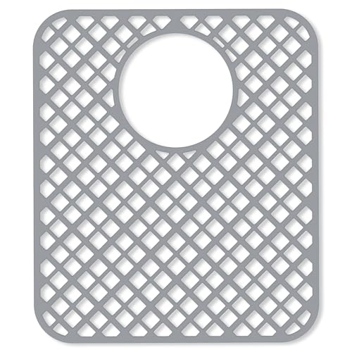 2 Pack Silicone Sink Protectors for Kitchen Sink (Gray)