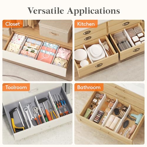 6" Tall Drawer Dividers (6"H, 11.5-18.5"L)