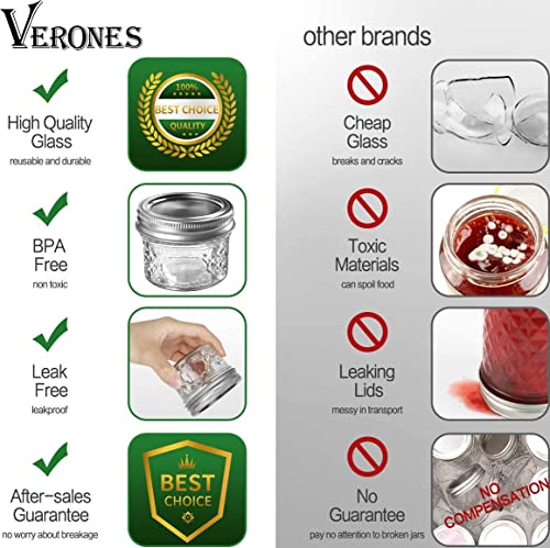40 PACK Mason Jars