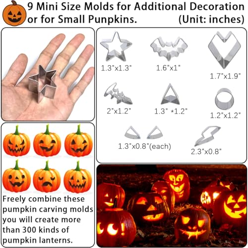 Pumpkin Carving Kit 22Pcs Tools (Pumpkin Carving Set)