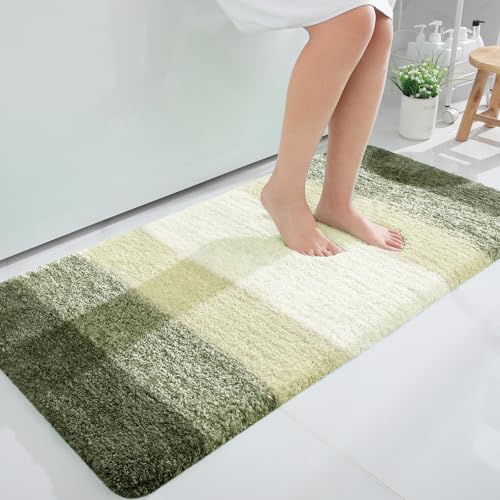 Large Bathroom Rugs 50x30 (50" X 30" / Dark Green)