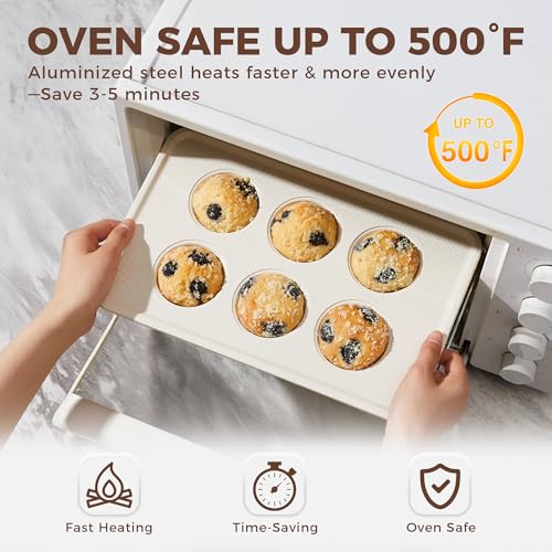 2 Pack Nonstick Ceramic Muffin Pan