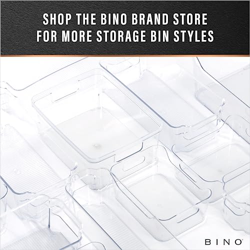 Plastic Storage Bins (2PK SHALLOW - LARGE - 12 x 8 x 4)