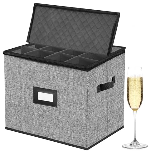 Quilted Champagne Flute Storage Box