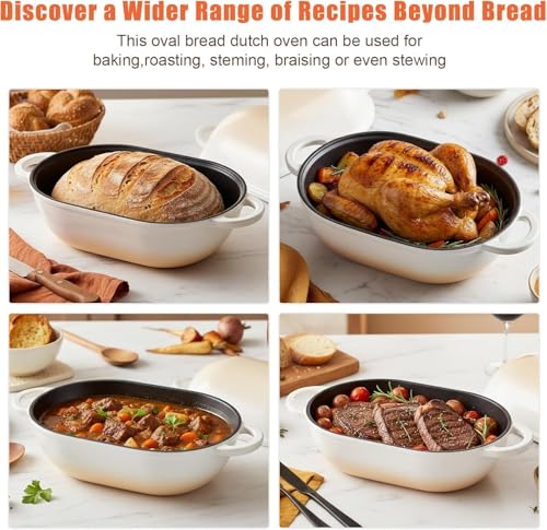 2.5 QT Enameled Cast Iron Sourdough Bread Oven (Caramel / 2.5 QT)