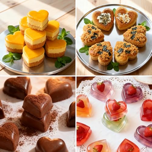 Heart Shaped Muffin Pan (Heart 12-Cup: 2pcs)