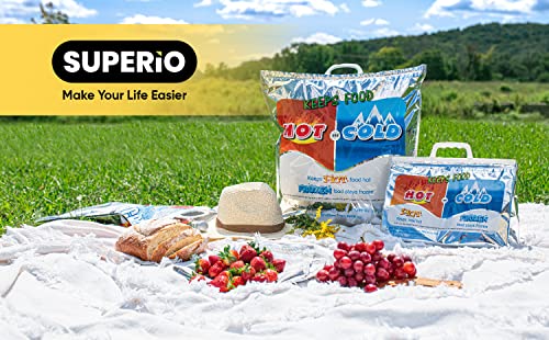 Hot and Cold Insulated Bags for Food Delivery (Small (Meal Size))
