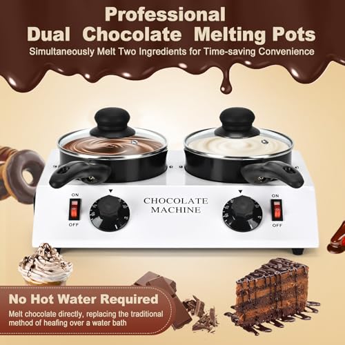 2026 Upgrade Chocolate Melting Pot (Double Pots)