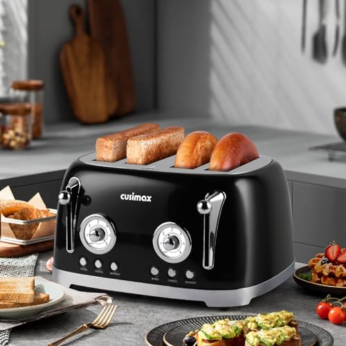 Toaster 4 Slice (Black / 4-slice)