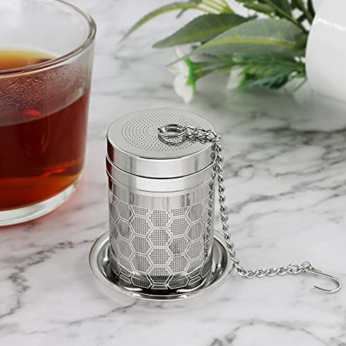 2 Pack 304 Steel Fine Mesh Tea Infusers for Loose Leaf Tea (Small-Hive / 2 Pack)