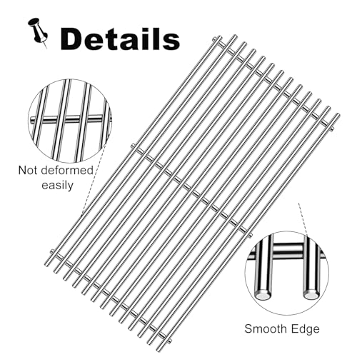 54801 Grill Grates Replacement for DCS Grill Parts 20” DCS 36 (SILVER 9mm)