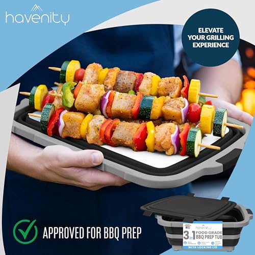 BBQ Prep Tub 16L (Black / XL (16L))