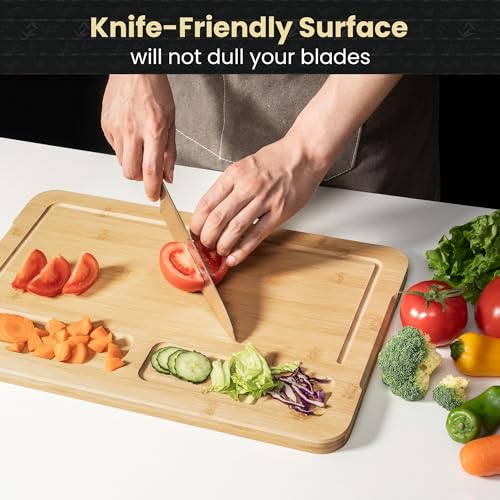 Extra Large Bamboo Cutting Board (17"L x 11"W)