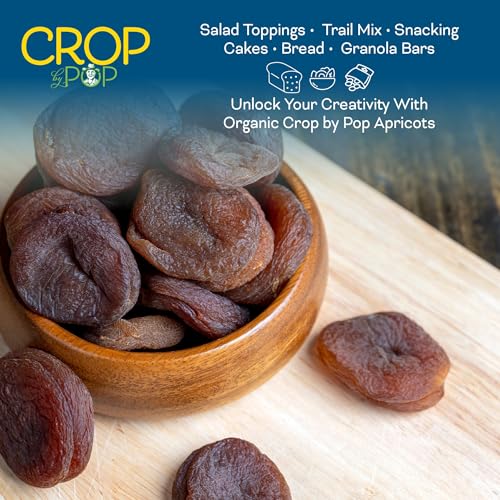 CROP BY POP Organic Sun Dried Apricots (Organic Dried Apricot / 32 oz)