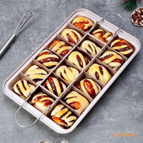 12 Inch Nonstick Brownie Pan (Brownie Pan with Dividers)