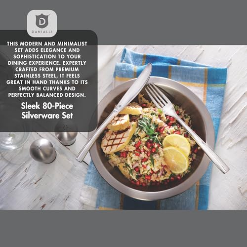 80 Piece Silverware Set For 16 (80-Piece)