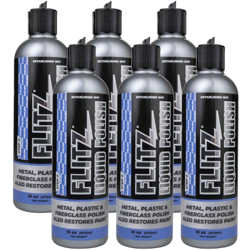 Multi Purpose Metal Polish Liquid (16 Fl Oz (Pack of 6))