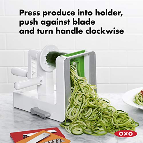 Good Grips 3 Blade Tabletop Spiralizer with StrongHold Suction (Spiralizer)