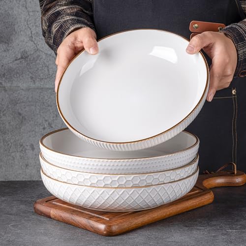 9.5'' Large Pasta Bowls (42oz / Off-White)