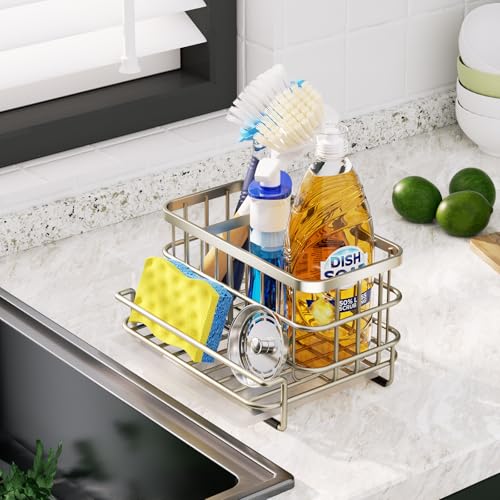 Kitchen Sink Caddy Organizer (Brushed Nickel)