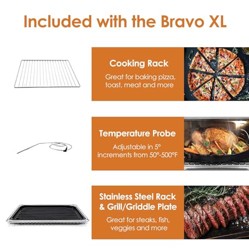 Bravo XL Air Fryer Toaster Smart Oven (Silver / 30 Qt)