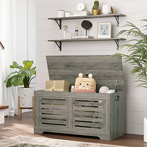 Long Wall Shelves (Grey Wash / 39.4 Inch)
