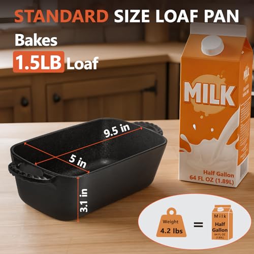 Cast Iron Loaf Pan 9.5x5 Inch