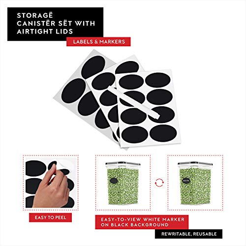 Set of 14 Airtight Food Storage Containers for Pantry Organization and Storage (14 Count)
