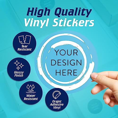100 Custom Vinyl Stickers (100 Count)