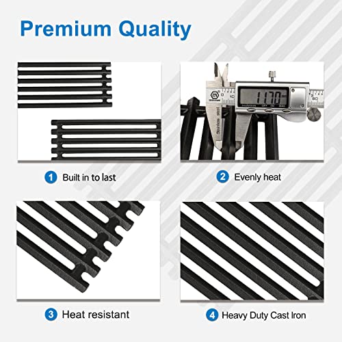 17" Cast Iron Grill Grates for Charbroil Commercial Infrared 463355220 463242516 463242515 466242615 463243016 463346017 466242616 463364824 3 (17" x 22.5")