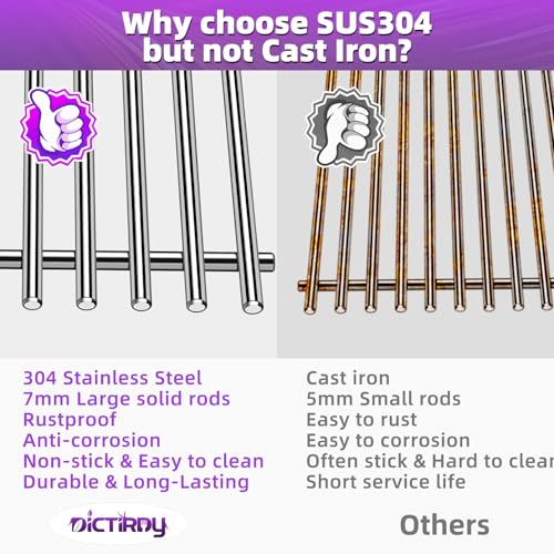 Stainless Steel 66095 Grill Grates for Weber Genesis 2 Grill Parts 66032 Flavorizer Bars 66795 Heat Deflector for Weber Genesis ii E