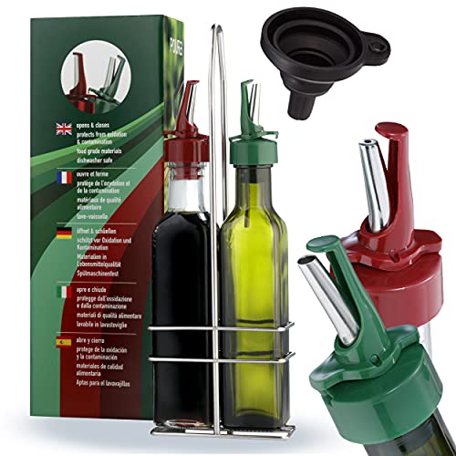 Vinegar and Olive Oil Bottle Drizzler Set (Oil&Vin Bottle 500 ml)