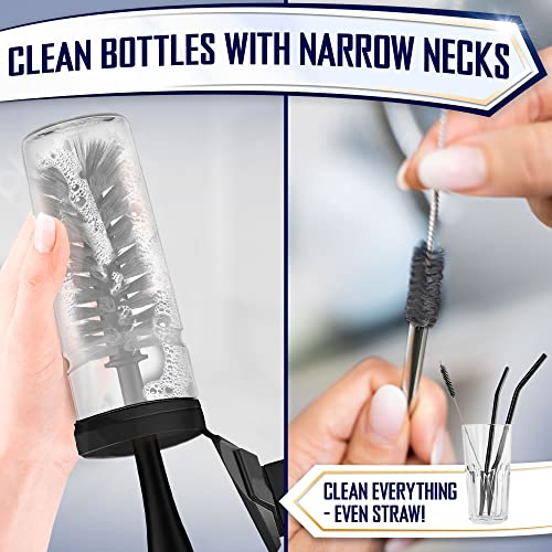 Dish Brush Set of 4 (Black)