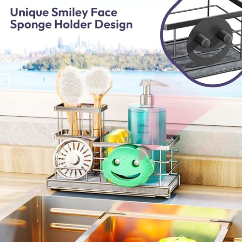 Kitchen Sink Caddy Organizer (Silver-drying Stone)