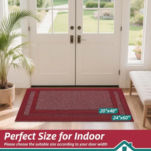 Indoor Door Mat 24" x 60" (Red / 24" X 60" (Rectangular))