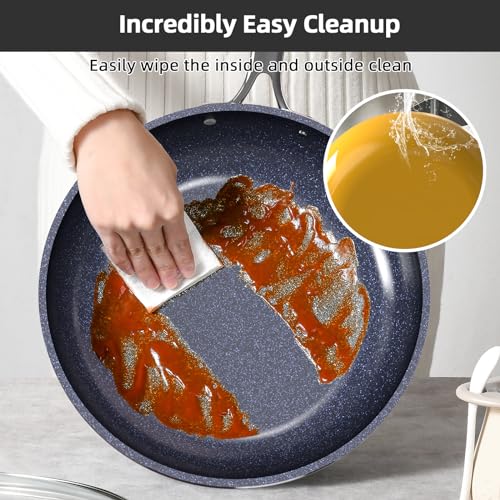 Lux 13pc Forged Lightweight Nonstick Ceramic Cookware Set (Goldenrod)