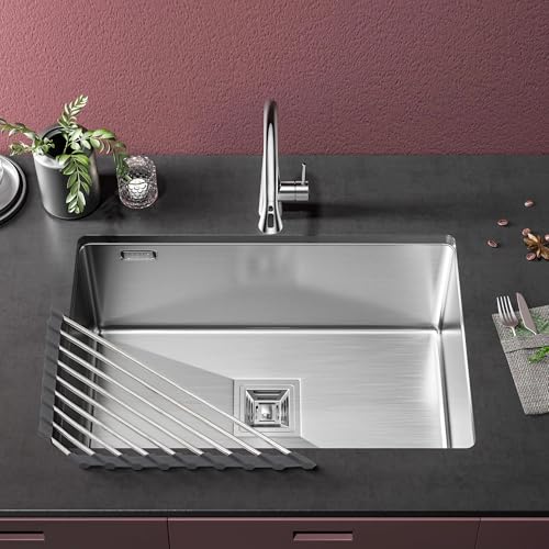 Dowell Over The Sink Roll Up Triangle Dish Drying Rack (Triangle - Stainless Steel)